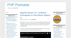 Desktop Screenshot of phppodcasts.com